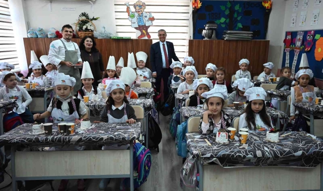 Başkan Topaloğlu minik aşçıların 'pasta' heyecanına ortak oldu