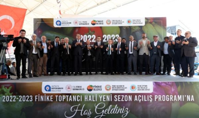 Finike Toptancı Hali'nin yeni sezonu törenle başladı