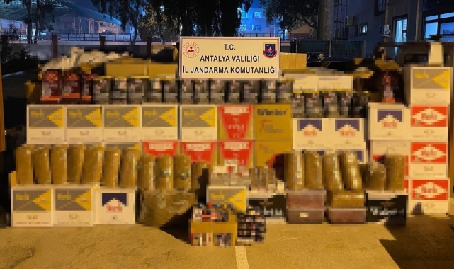 Jandarmadan 3 milyon liralık kaçak tütün operasyonu