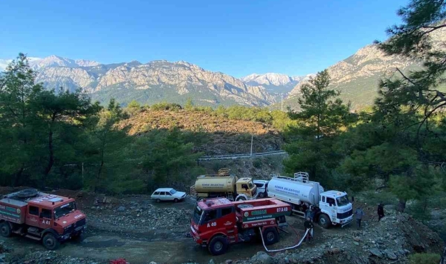 Kemer'de orman yangını korkuttu 