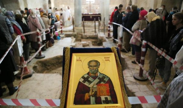 'Noel Baba' Demre'de anıldı