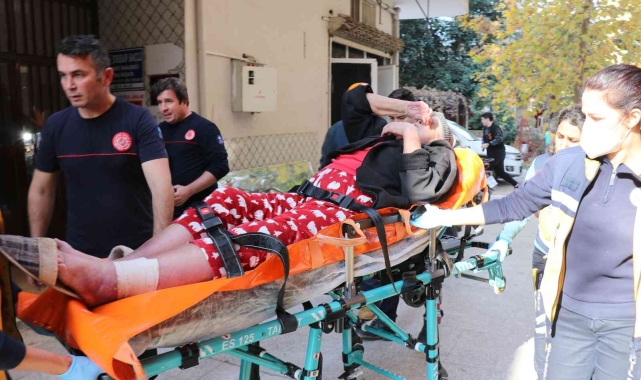 Balkondaki Alman uyruklu kadını itfaiye kurtardı