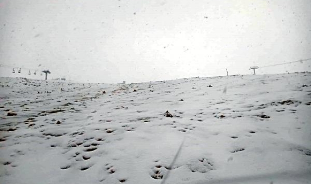 Davraz'da kar sevinci