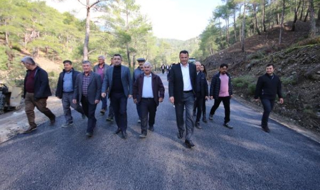 Dirgenler-Ortabağ-Gürsu yoluna sıcak asfalt