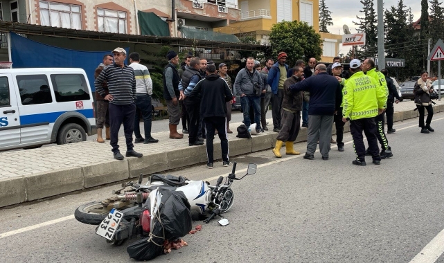Gazipaşa'da otomobilin motosiklete çarptığı kazada 2 kişi yaralandı