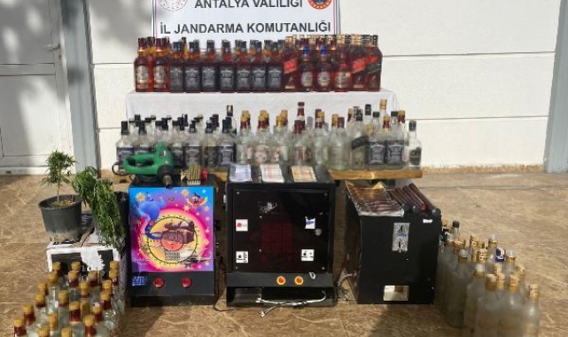Jandarmadan 300 bin liralık alkol operasyonu