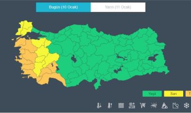 Meteoroloji'den Antalya'ya turuncu uyarı !