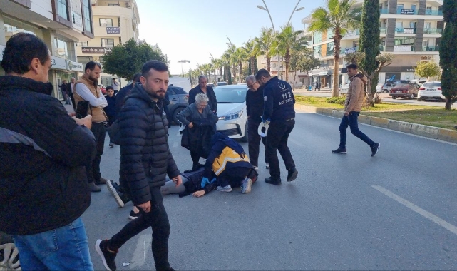 Şerit ihlali yaptı, hastanelik oldu !