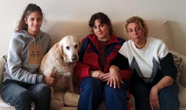 Azize ve 3 kızını, enkazda kalmaktan 'Asil' kurtarmış
