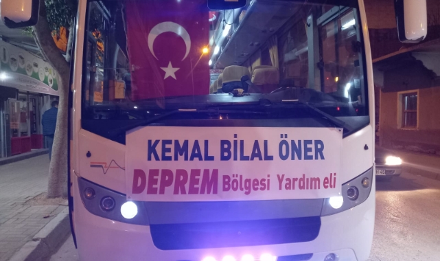 Deprem bölgesine yardım eli