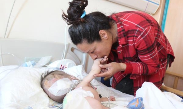 Hidrosefali hastası depremzede bebek, Antalya'da ameliyat edildi