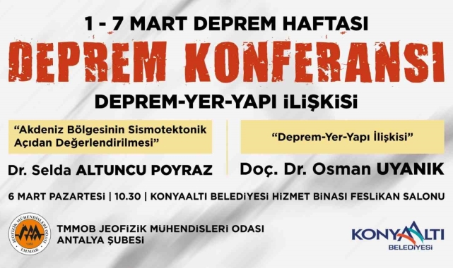 Konyaaltı'nda 'deprem' konferansı