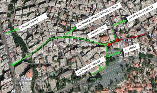 Dikkat ! Cengiz Toytunç Caddesi, bakım için 10 saat kapalı
