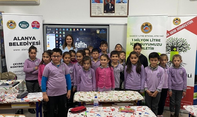 EKO okullarda bitkisel atık yağ eğitimleri ve ekipman teslimi gerçekleştiriliyor