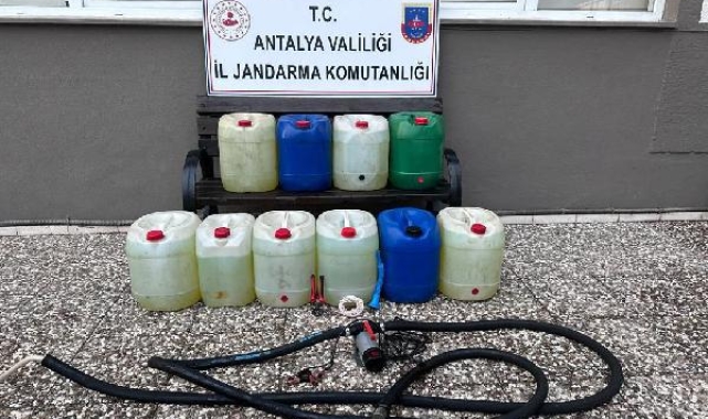 Akaryakıt hırsızları suçüstü yakalandı