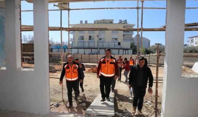 Başkan Tütüncü, Varsak'taki kreş inşaatını denetledi