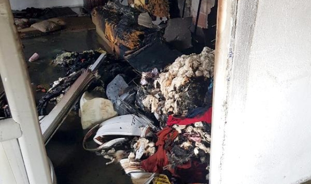 Evde çıkan yangında 2 yaşındaki bebek öldü
