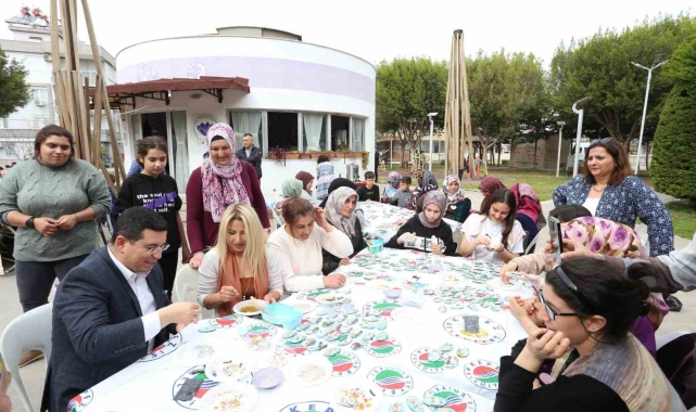 Kepez'den depremzedelere el sanatları kursu