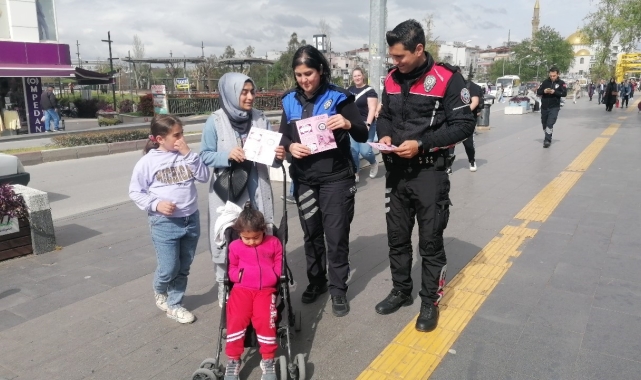 Manavgat'ta polisten KADES bilgilendirmesi