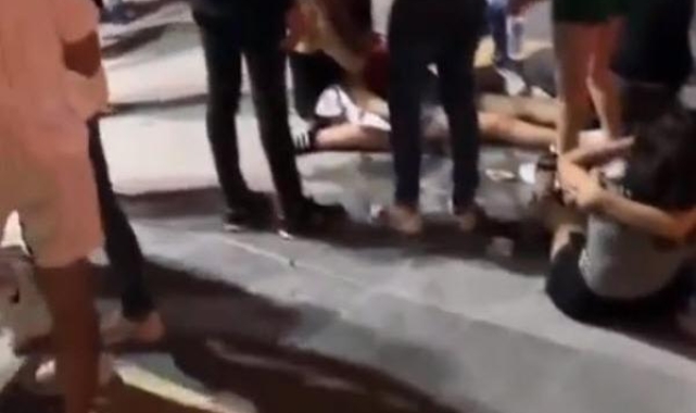 Gece kulübü önünde kan gölü;14 yaralı !