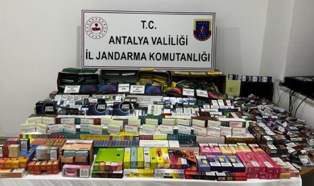 Jandarmadan kaçak tütün ve elektronik sigara operasyonu