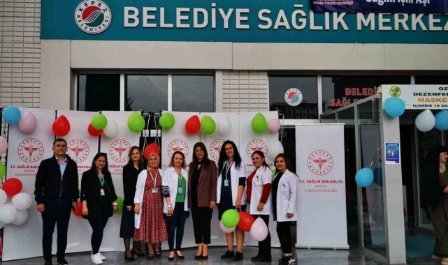 Kepez'de aşı haftası etkinliği