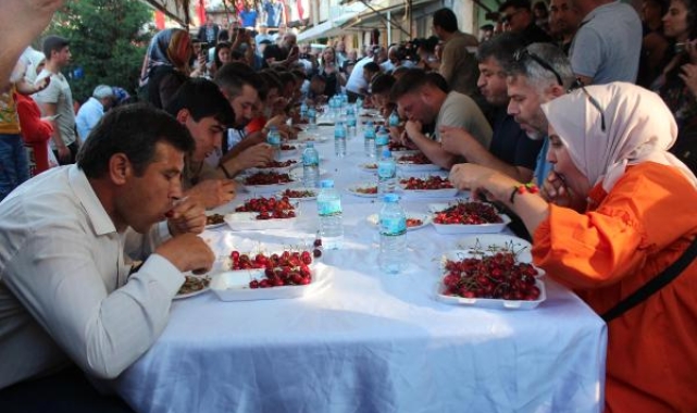 10 dakikada 2 kilo 117 gram kiraz yedi, televizyon kazandı