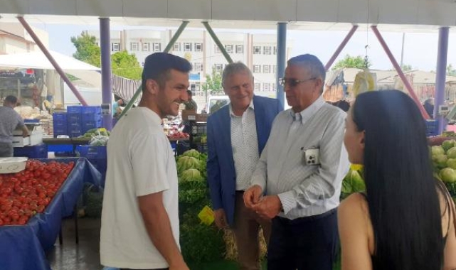 Başkan Topaloğlu, Kuzdere pazarında