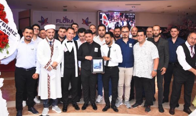 Damadın arkadaşlarından 'cenaze' töreni