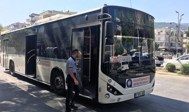 Alanya'da taksi ve halk otobüsleri denetlendi