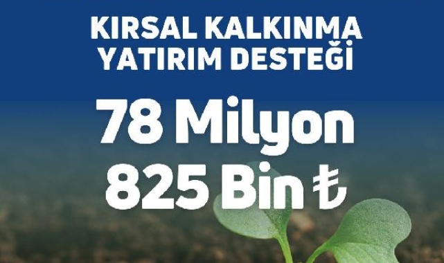 Çiftçiye 78 milyon 825 bin TL destekleme ödemesi