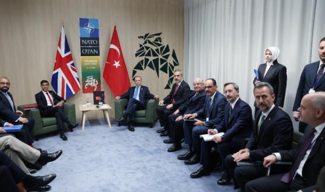 Erdoğan, İngiltere Başbakanı Sunak ile görüştü