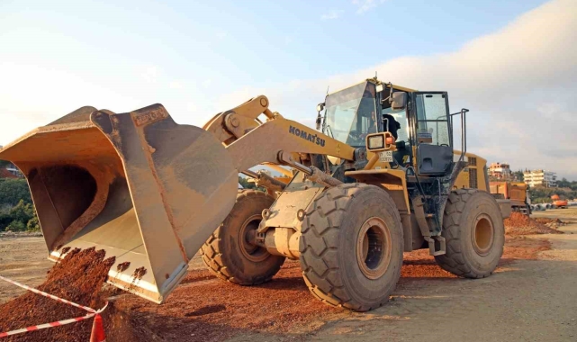 Kestel Yeni Üniversite Yolu'nda kaldırım çalışması başlatıldı