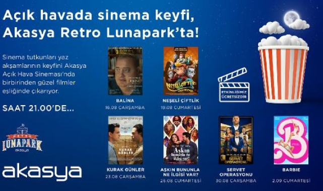 Akasya Açık Hava Sineması 'Balina' filmi ile başladı