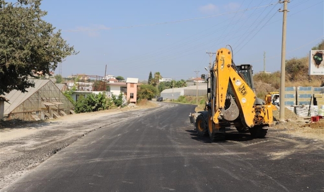 Alanya Belediyesi'nden batı bölgesine büyük asfalt hamlesi