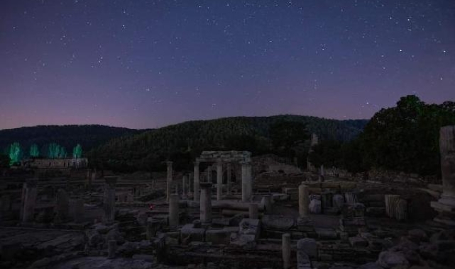 Antik kentte, perseid meteor yağmuru gözlendi