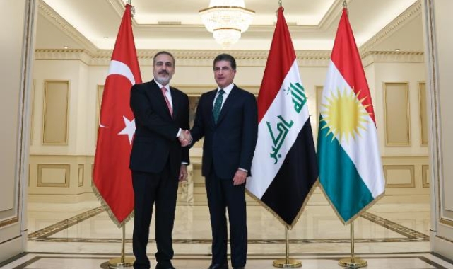 Bakan Fidan, IKBY Başkanı Barzani ile görüştü