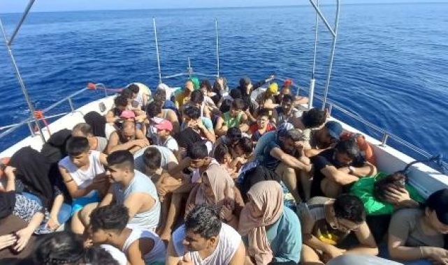 Bodrum'da 121 kaçak göçmen kurtarıldı