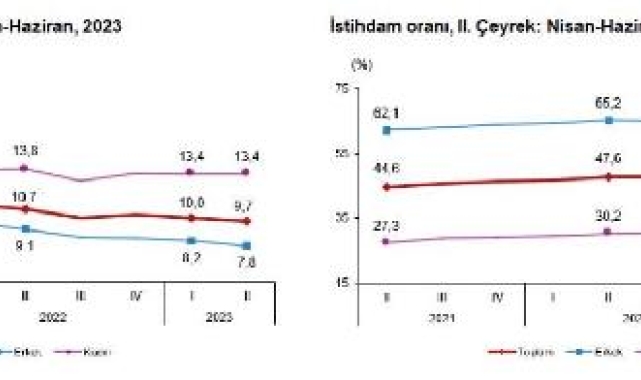 TÜİK: İşsizlik oranı 2'nci çeyrekte azaldı