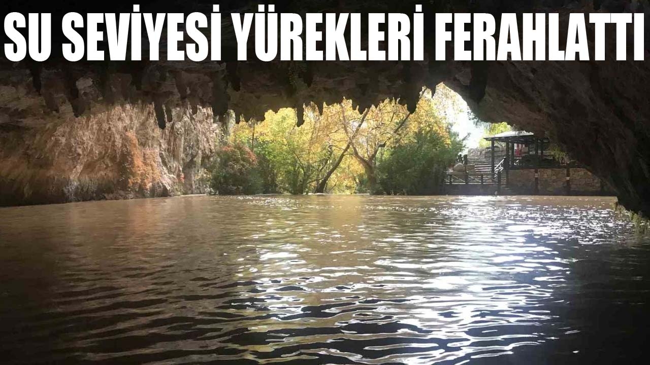 Antalya'da yağışlar sonrası Altınbeşik Mağarası'nda su seviyesi yükseldi