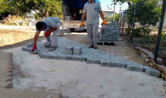 Kemer'de altyapı çalışmaları sürüyor
