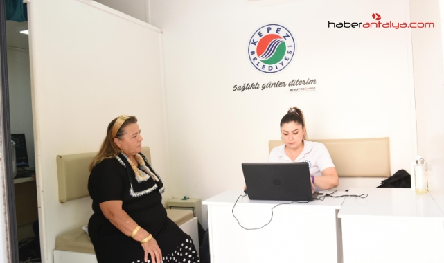 Kepez'in Mobil Sağlık Tırı mahallelerde