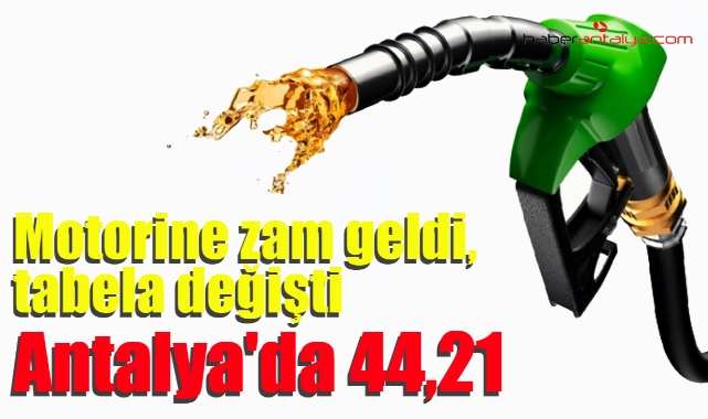 Motorine zam geldi, tabela değişti