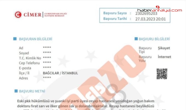 Yenidoğan Çetesi’ni çökerten süreci başlatan CİMER şikayeti ortaya çıktı