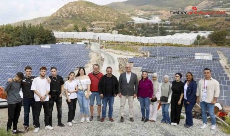 Alanya'ya gelen Alman öğrenciler sürdürülebilir enerji üzerine çalışmalarını tamamladı