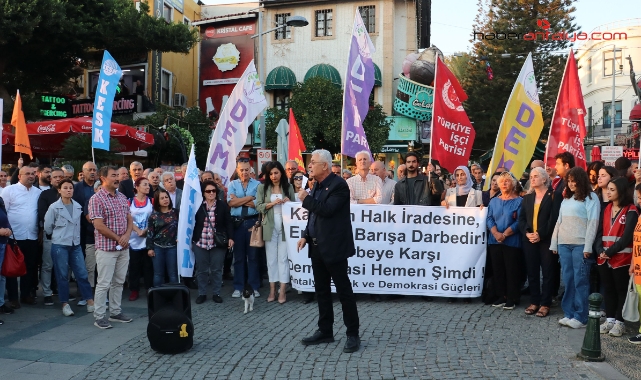 Belediyelere kayyum protestosu