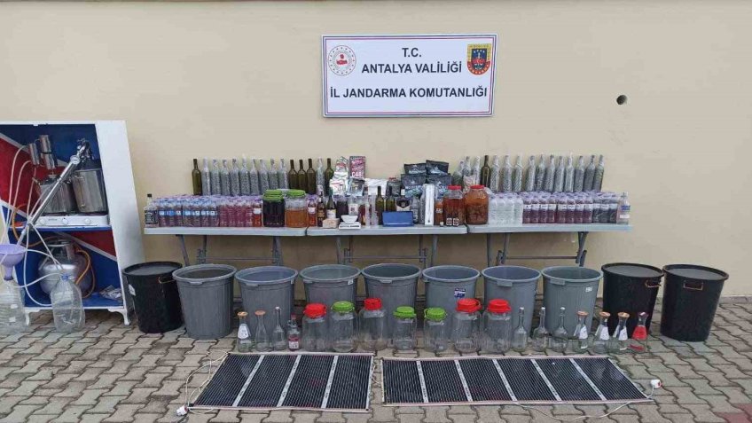 Alanya’da sahte alkol operasyonu