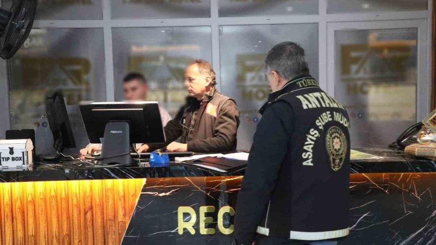 Antalya’da günübirlik konaklama yerlerine eş zamanlı denetim