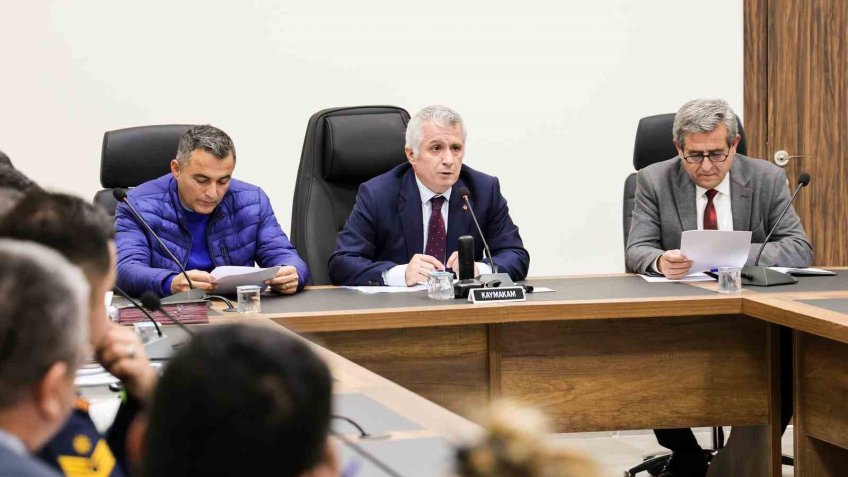 Manavgat’ta Afet ve Acil Durum toplantısı