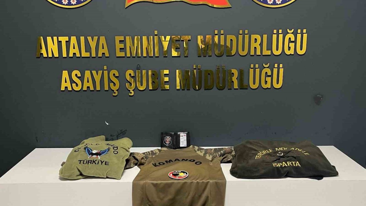 Antalya’da SAT komandosu gibi davranıp dolandırıcılık yapan şüpheli tutuklandı